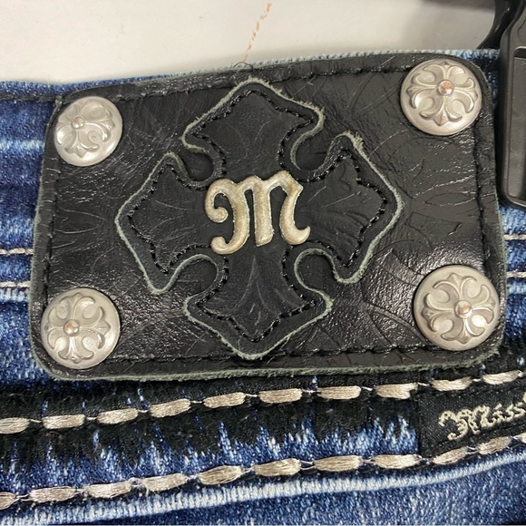 Miss Me easy crop capri jeans model JE5408EC5 size 29 - Picture 5 of 10